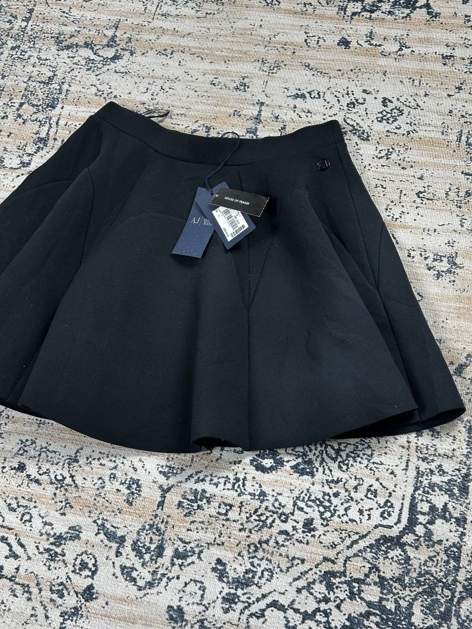 Giorgio Armani × Vintage NEW Wide Armani Jeans Navy Mini Skirt Size 32" / US 10 / IT 46 - 1 Thumbnail