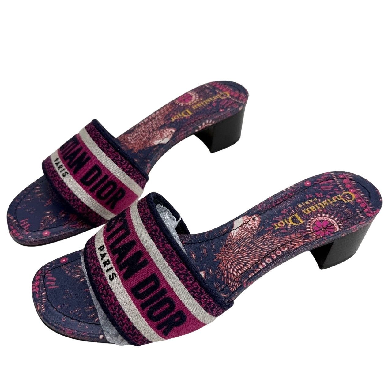 Dior Dior Multi-Color Dway Mules Size 38 Size US 8 / IT 38 - 1 Thumbnail