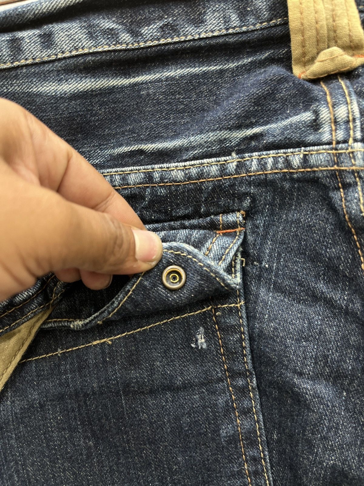Japanese Brand 🔥🔥🔥ARCHIVE ROOT THREE HYPE DENIM Size 32" / US 10 / IT 46 - 7 Thumbnail