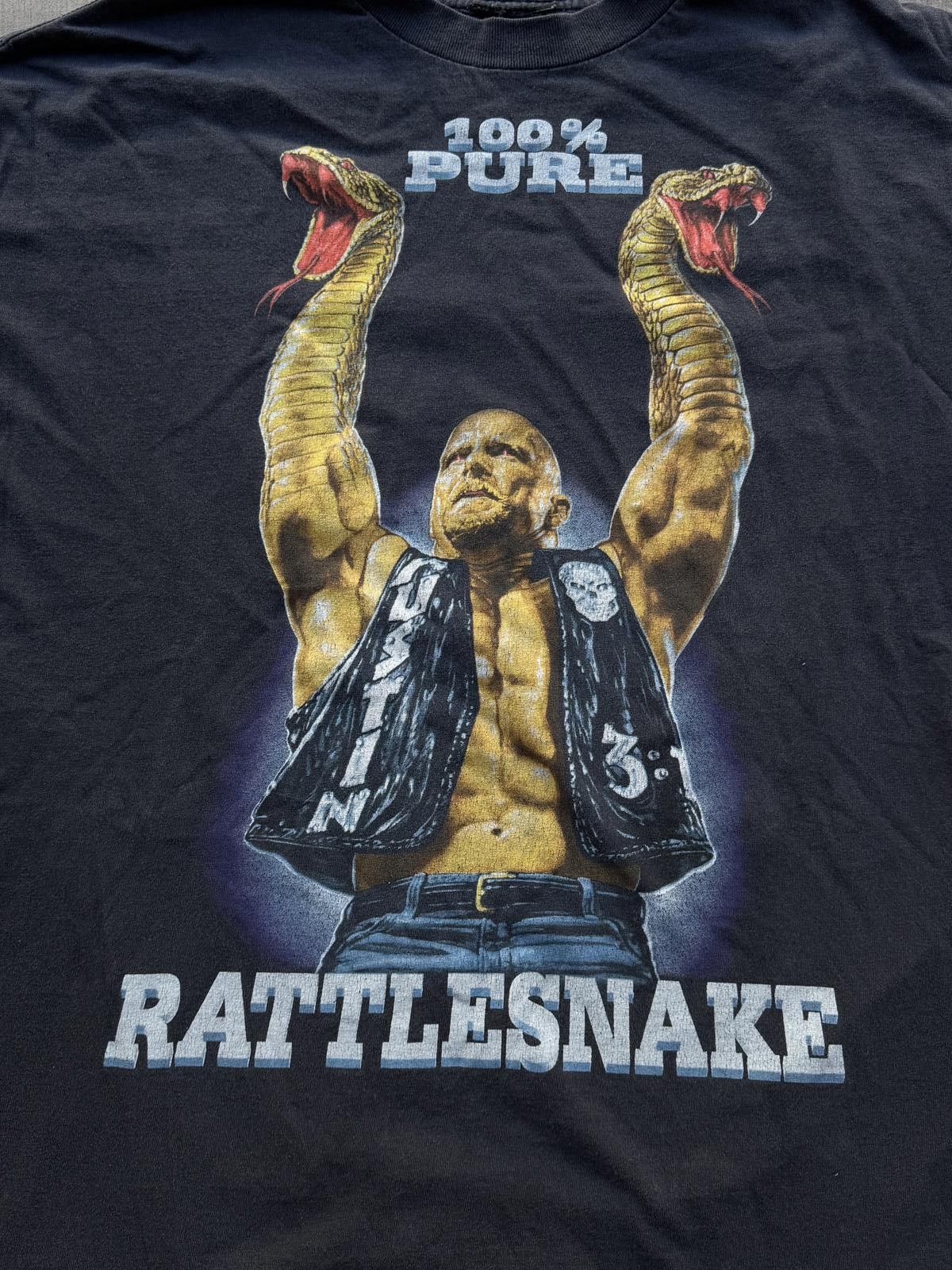Other Vintage 90s Stone Cold Steve Austin Rattlesnake Tee XL/XXL Size US XXL / EU 58 / 5 - 3 Thumbnail