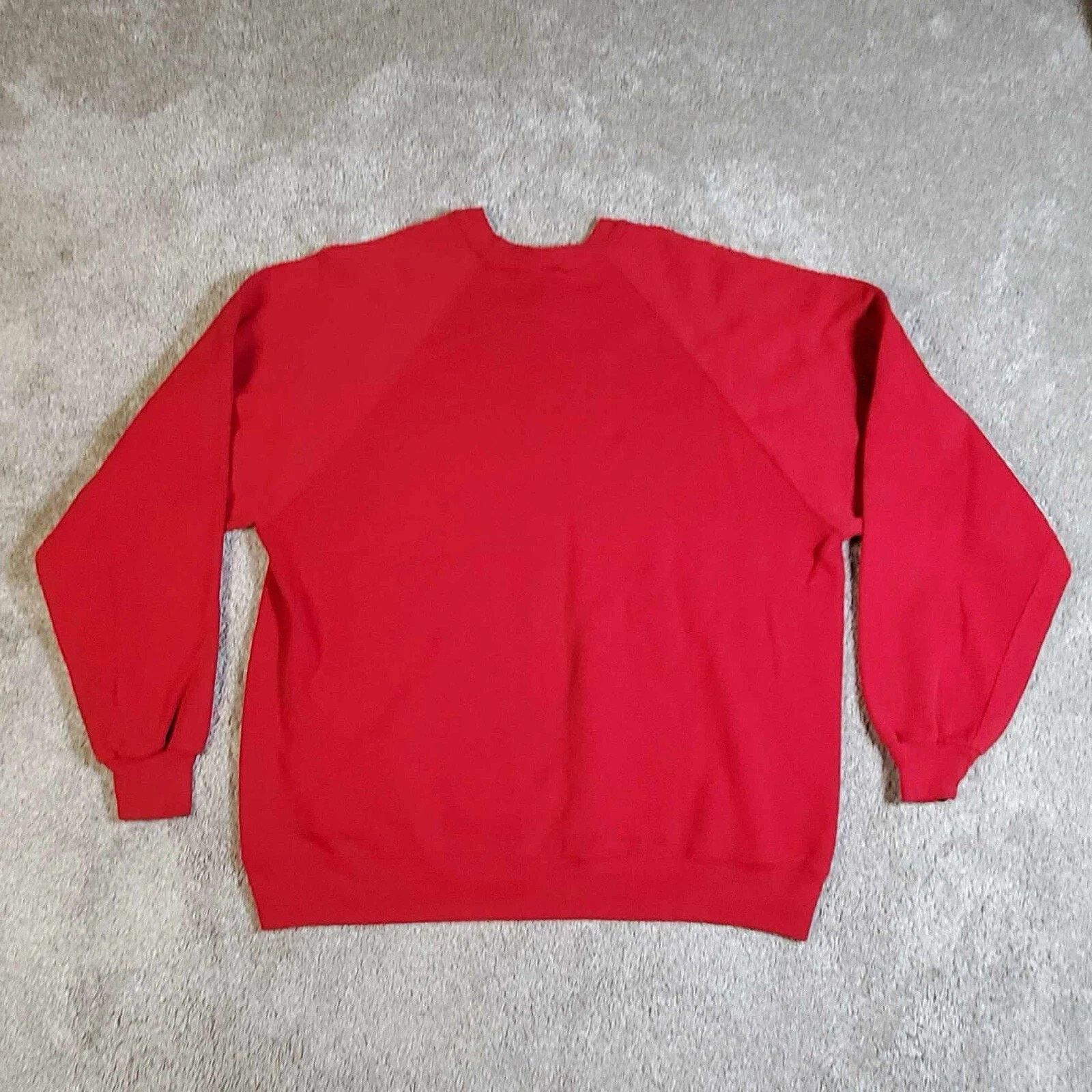 Jerzees Jerzees- Sweatshirt Mens Size 2XL Blank Red Made in USA 1990 Size US XXL / EU 58 / 5 - 2 Thumbnail