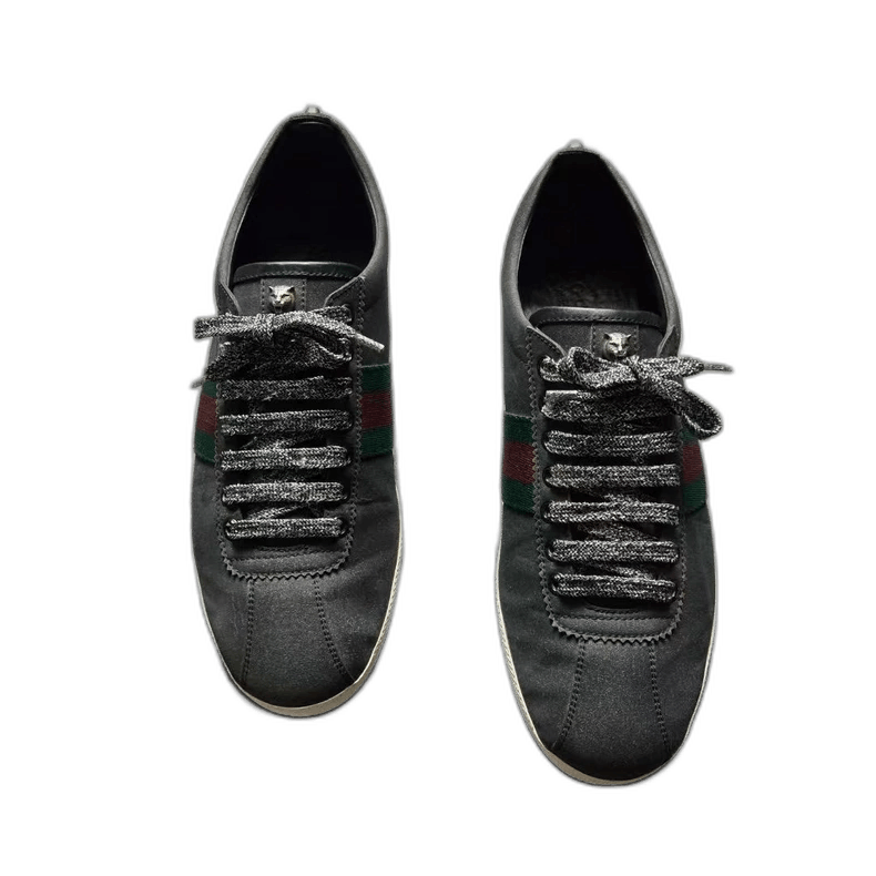 Gucci GUCCI Black Gray Glitter Studded Shoes Size 8-2506 Size US 8 / EU 41 - 1 Thumbnail