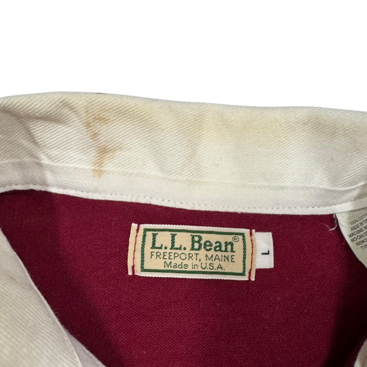 L.L. Bean Vtg🔥80’s LL Bean Rugby Stipred Shirt Made In Usa Size US L / EU 52-54 / 3 - 7 Thumbnail