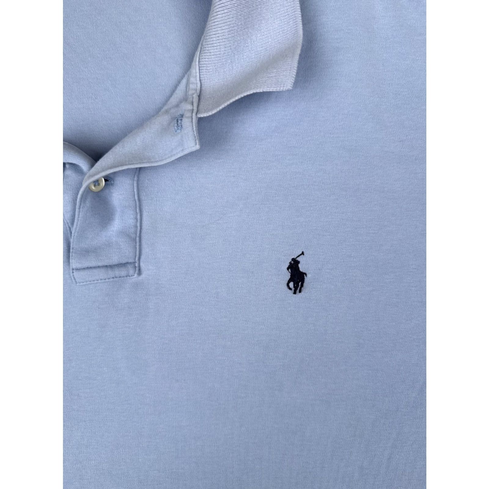 Ralph Lauren VINTAGE Polo Ralph Lauren Shirt Men 2XL Blue 100% Cotton Short Sleeve Golf Polo Shirt Men Navy Blue Golf Polo Shirt 2XL Size US XXL / EU 58 / 5 - 6 Thumbnail