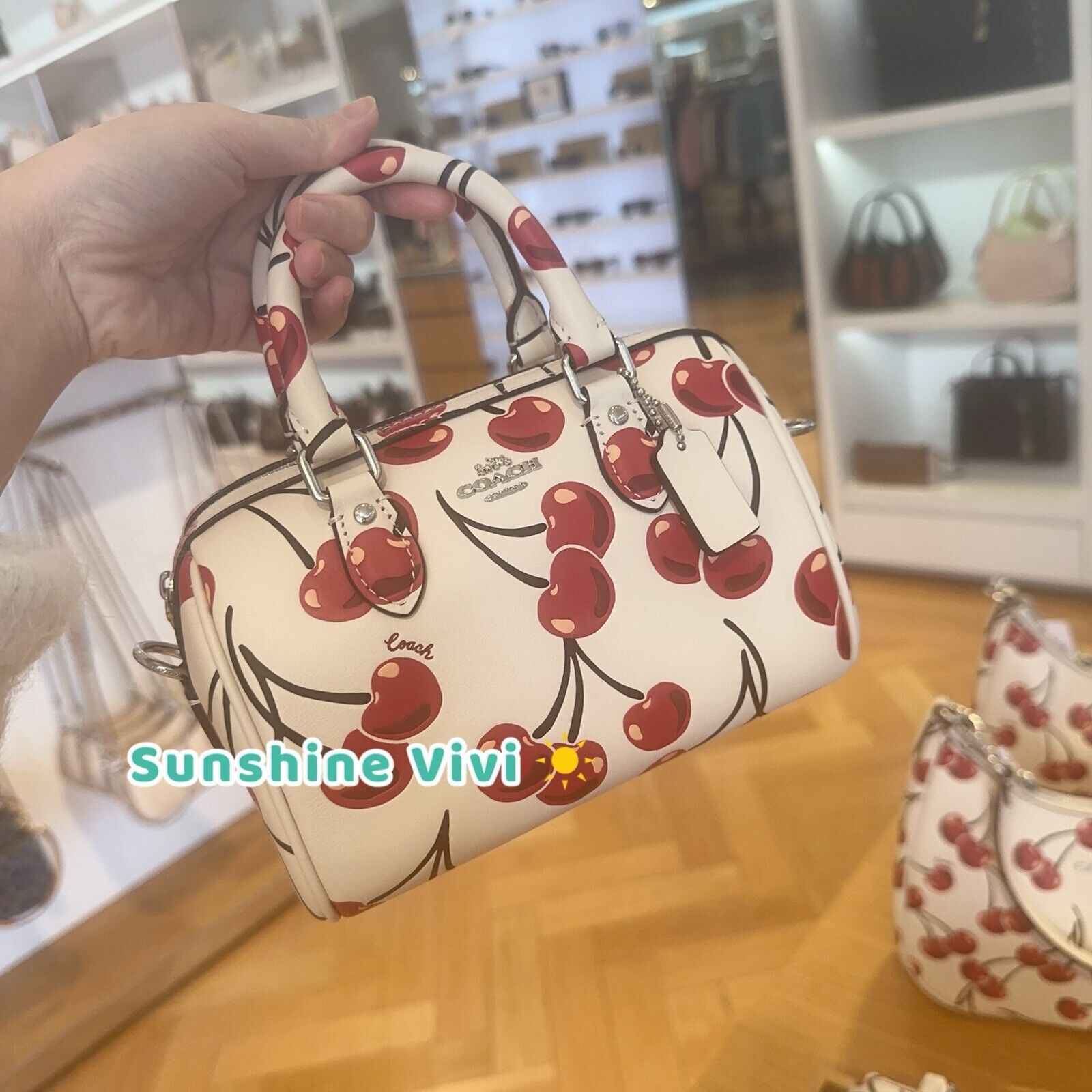 Coach NWT Limited Coach Mini Rowan Crossbody Bag Cherry CY745 Size ONE SIZE - 1 Thumbnail
