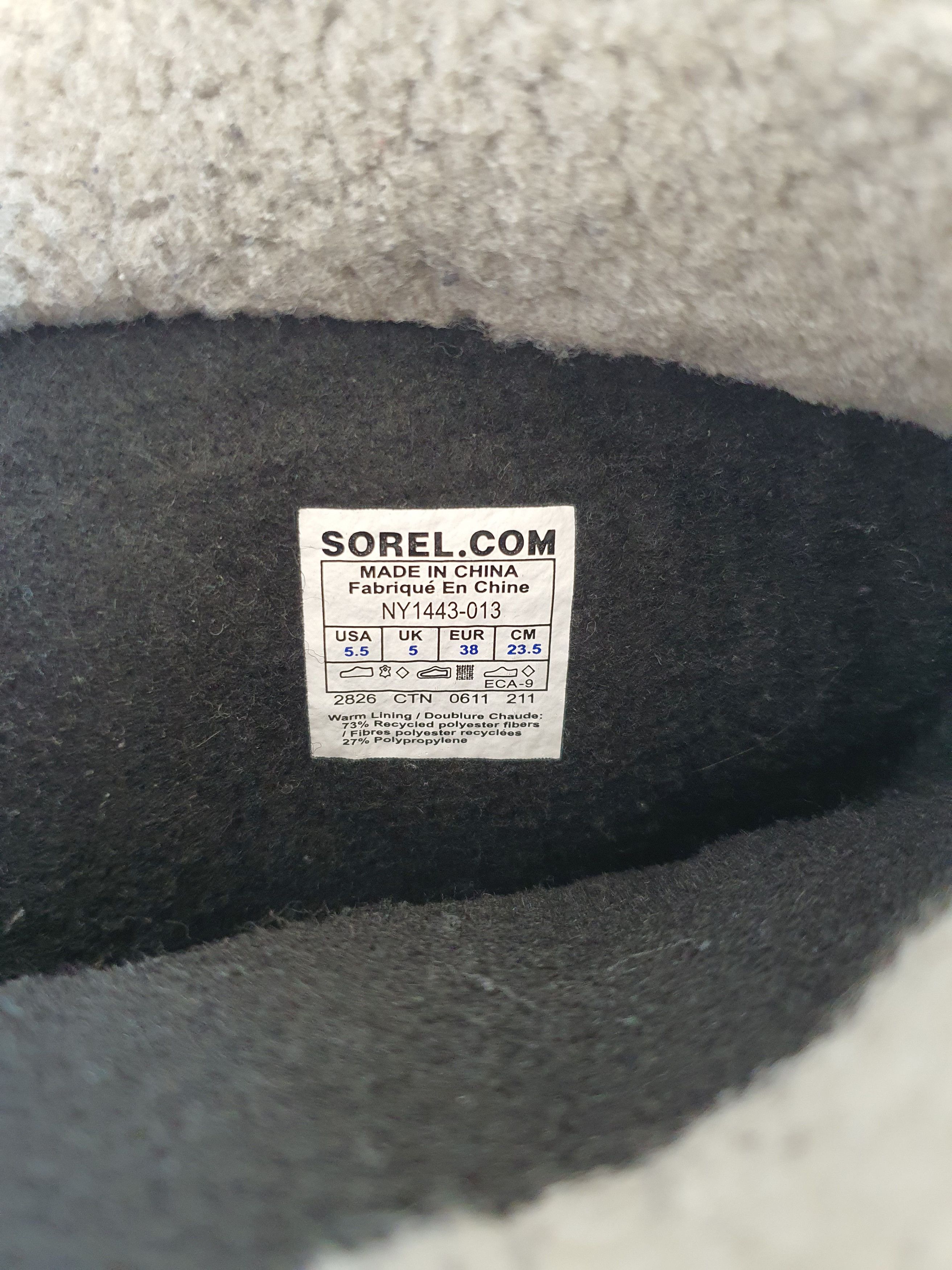 SOREL YOOT PAC (Kids CARIBOU) Nylon Waterproof Snow Boots Size US 5.5 / IT 35.5 - 4 Thumbnail