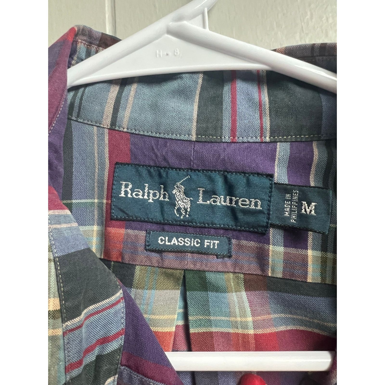 Ralph Lauren Ralph Lauren Classic Fit Muted Purple Green Plaid Medium Size US M / EU 48-50 / 2 - 3 Thumbnail