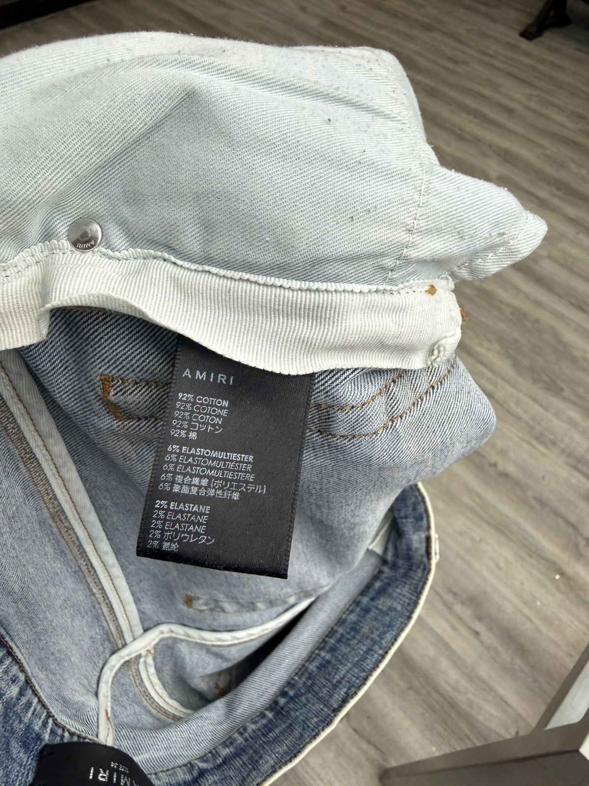 Amiri Amiri MX1 - Blue Watercolor Gradient Patch Denim Size US 34 / EU 50 - 6 Thumbnail