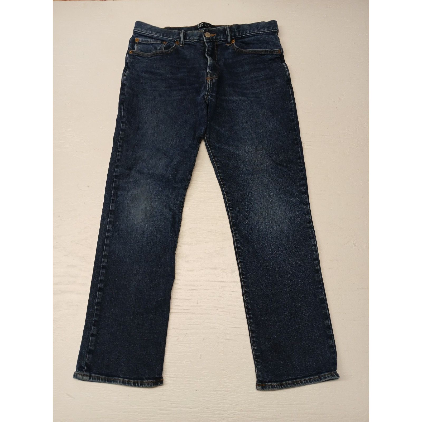 Gap Gap Denim (34x30) Straight Fit Blue Denim Jeans Size US 34 / EU 50 - 1 Thumbnail