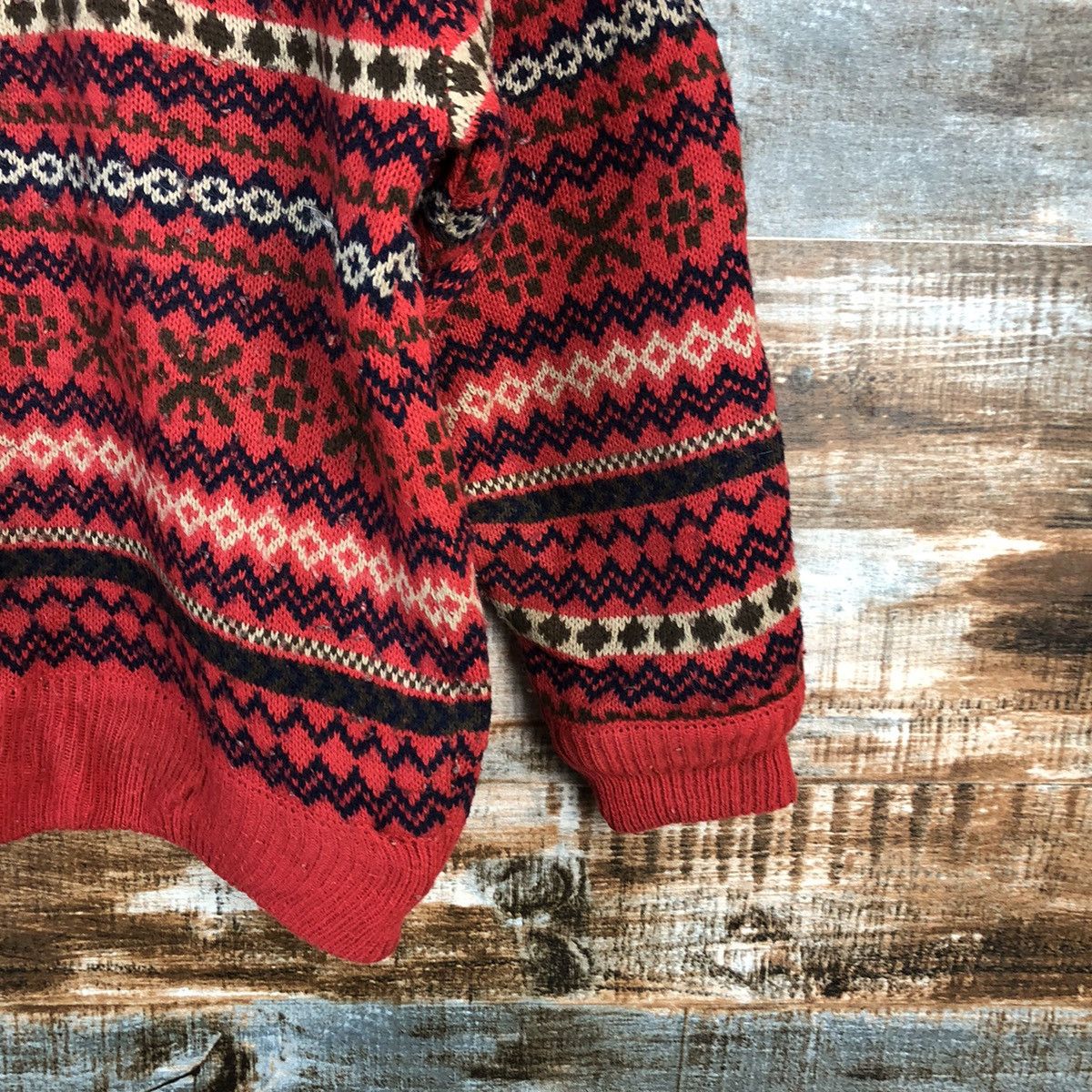 Homespun Knitwear Japanese Brand stripe vintage Red Knitwear #A2408 Size US S / EU 44-46 / 1 - 8 Thumbnail