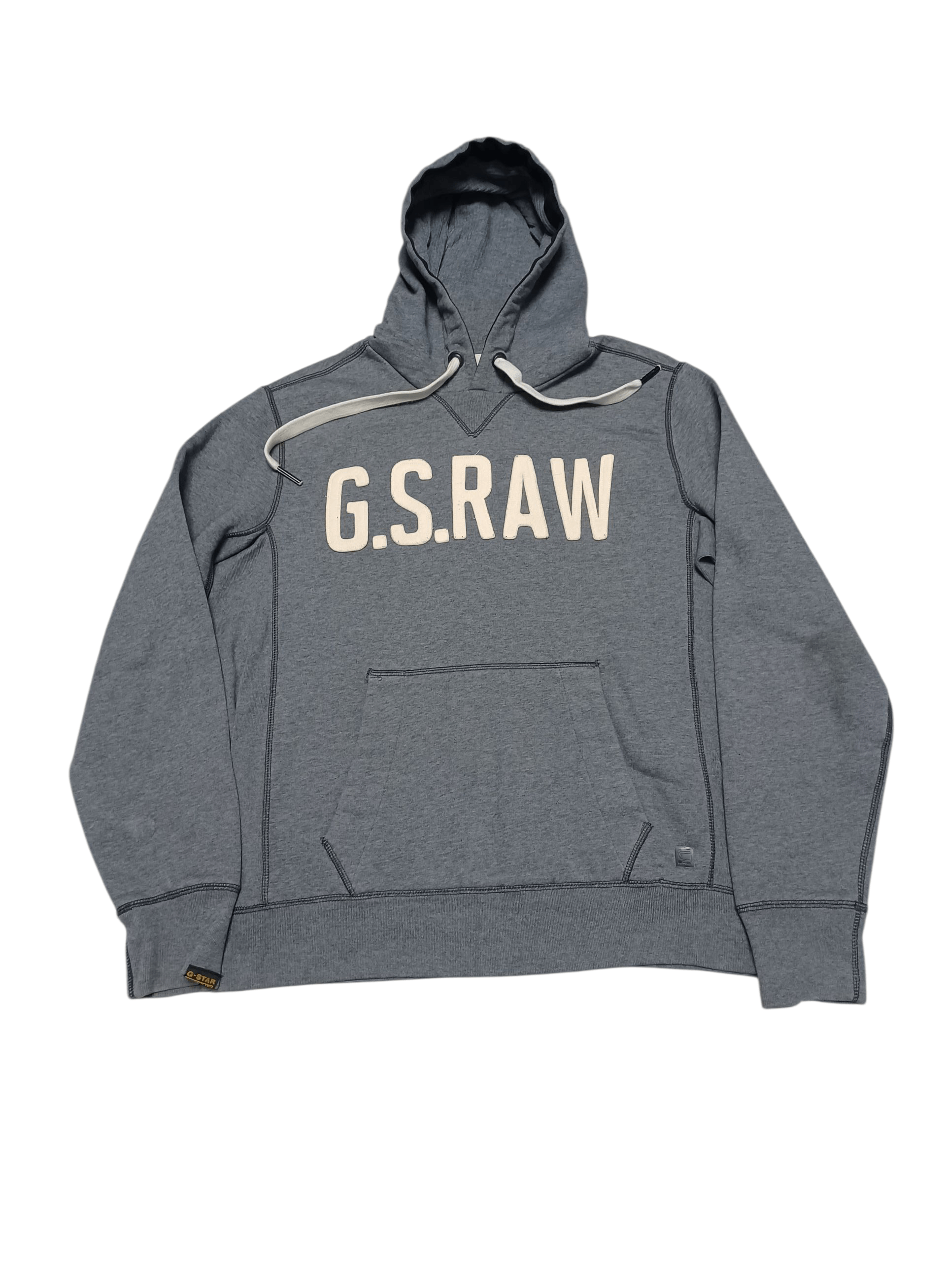 G-Star G STAR RAW VINTAGE AVANT GARDE BIG LOGO EMBROIDERED HOODIE Size US XL / EU 56 / 4 - 1 Thumbnail