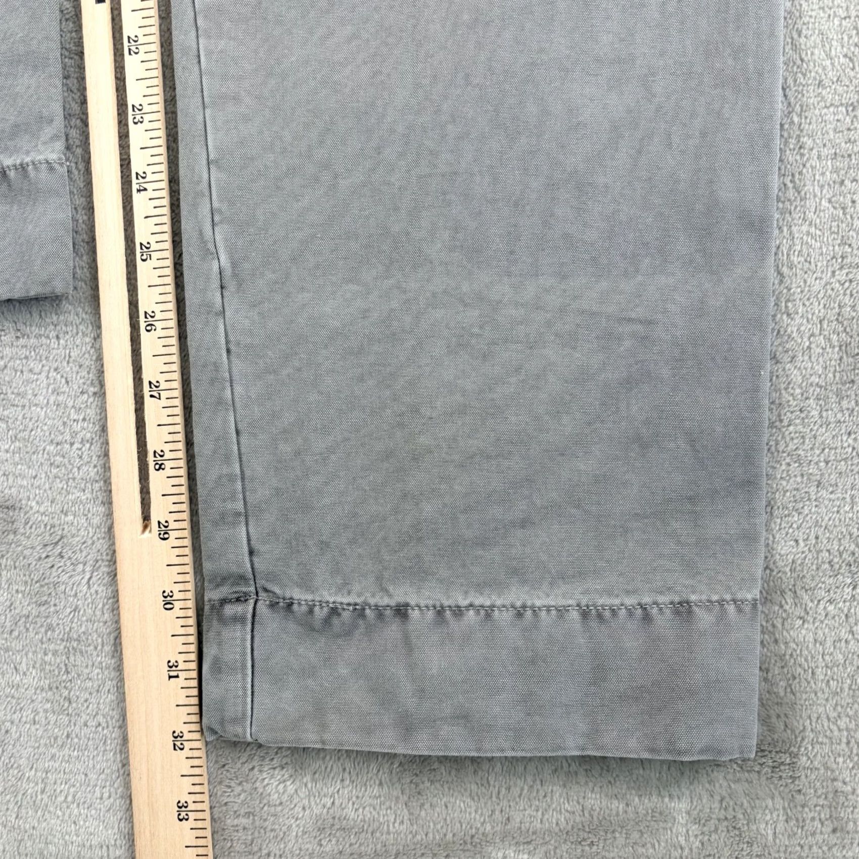 James Perse JAMES PERSE Rigid Canvas Work Pants Cement Pigment Men 32x32 MRCC1390 NWT Gray Solid Cotton Pockets Overall Classic Mens Size US 32 / EU 48 - 6 Thumbnail
