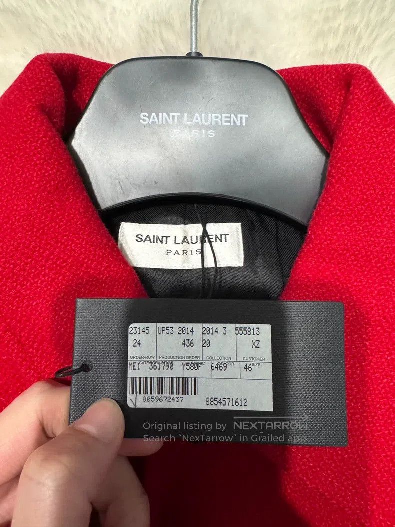 Saint Laurent Paris Saint Laurent Paris Red leopard print baseball jacket Size S / US 4 / IT 40 - 3 Thumbnail