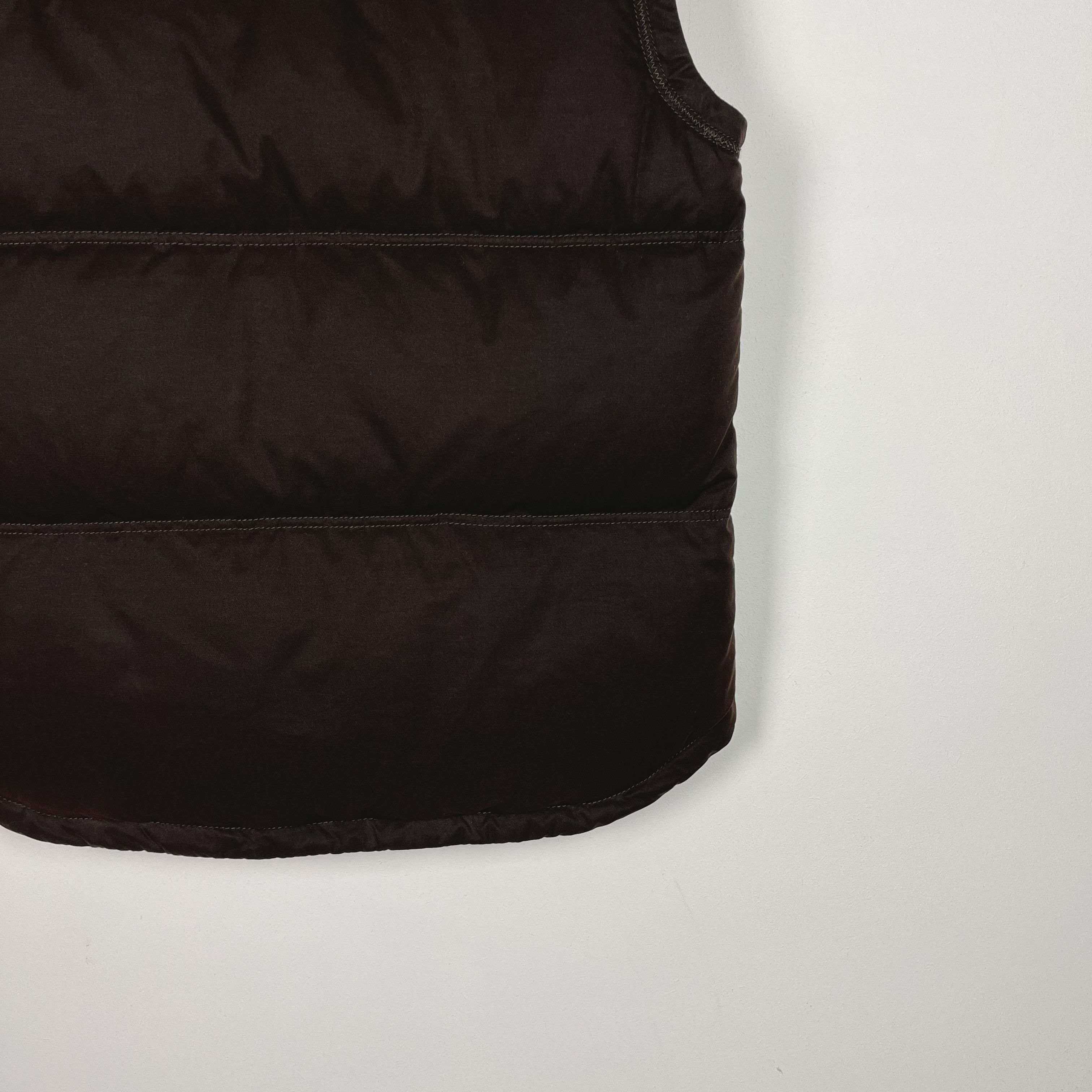 Napapijri Vintage Napapijri Brown Full Zip Down Gilet Jacket Size US M / EU 48-50 / 2 - 16 Thumbnail