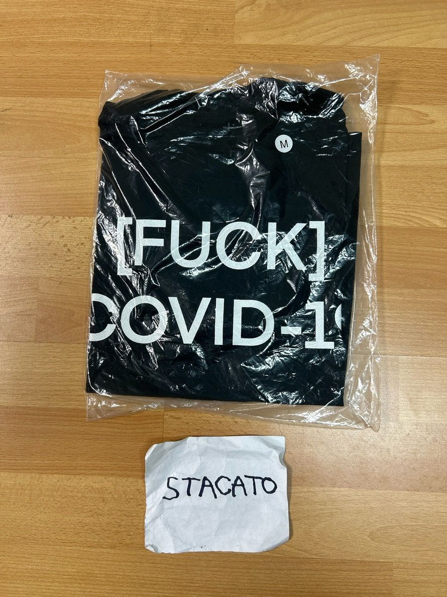 Gnarcotic × Rap Tees Gnarcotic Lil Gnar Fuck COVID-19 Tee Black Size US M / EU 48-50 / 2 - 3 Thumbnail