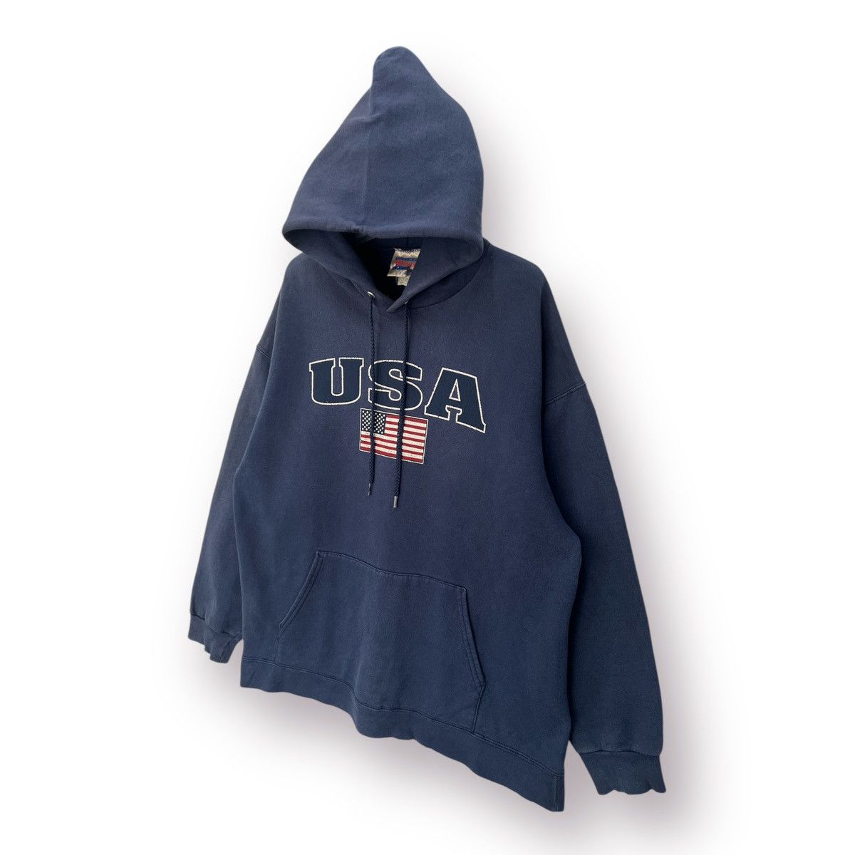 Hanes 🔥 USA 🔥 Vintage 90's Hanes American Flag Hoodie - L Size US L / EU 52-54 / 3 - 2 Thumbnail