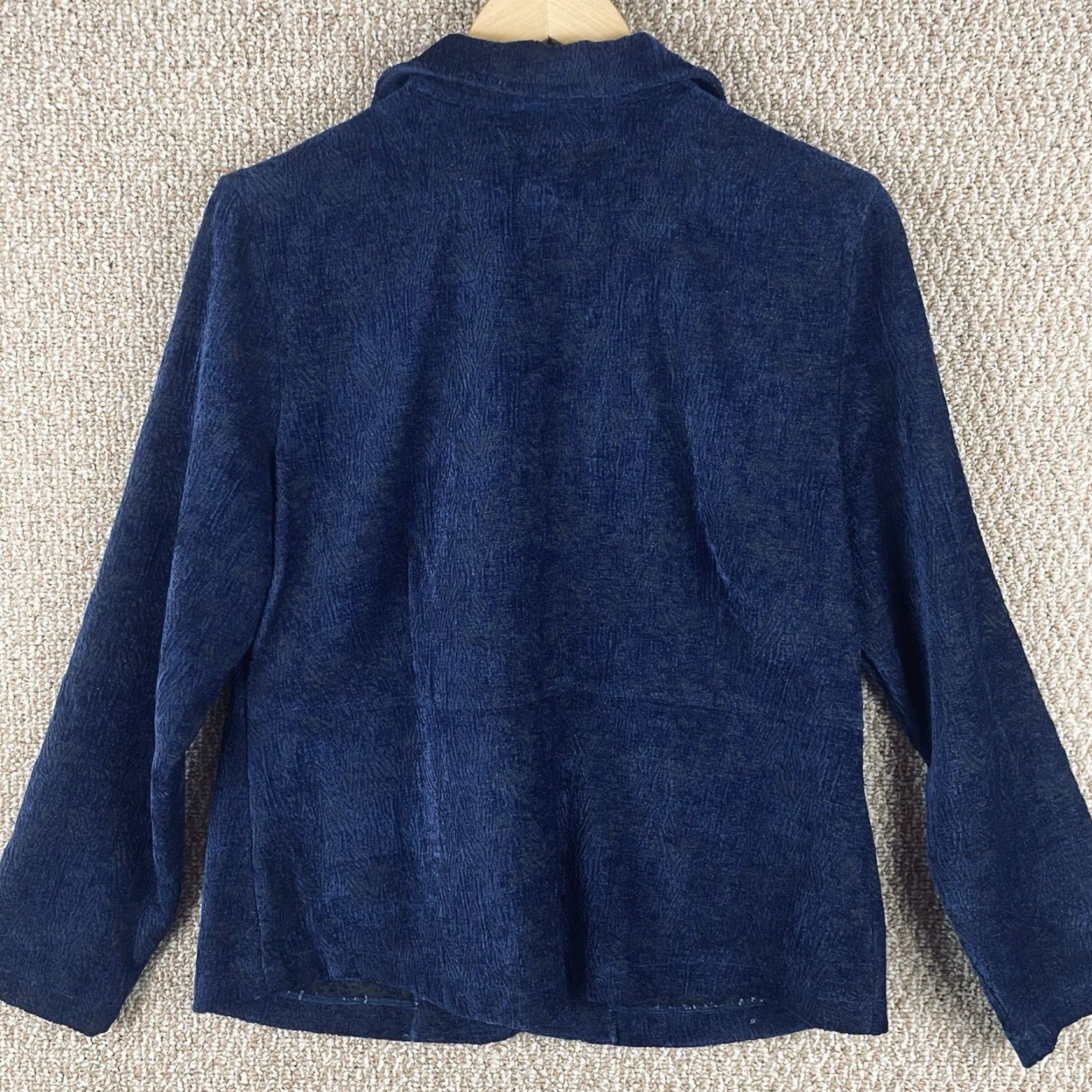Habitat Habitat Jacket Women S Short Jacquard Textured Blue Size S / US 4 / IT 40 - 6 Thumbnail