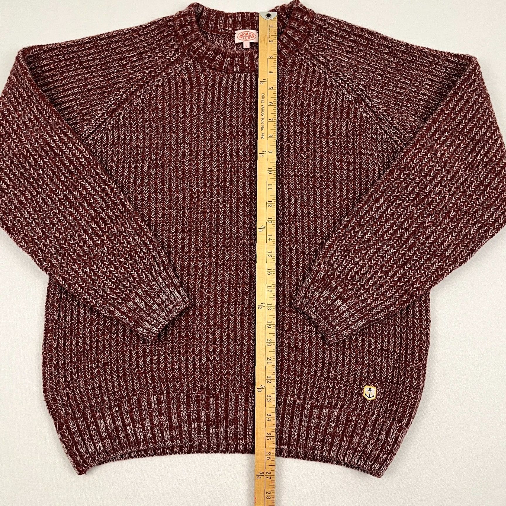 Vintage Armor Lux Sweater Mens L Red White Wool Blend Fisherman Knit Pullover Crewneck Size US L / EU 52-54 / 3 - 5 Thumbnail