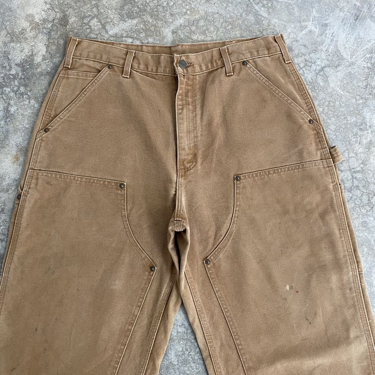 Carhartt Vintage Carhartt Double Knee Tan Carpenter Work Pants Size US 34 / EU 50 - 2 Thumbnail