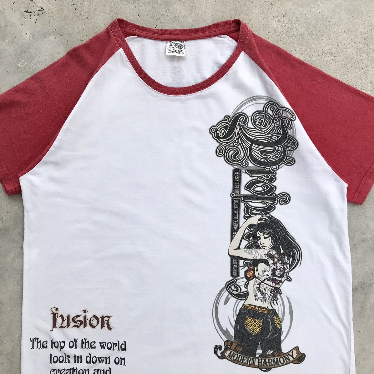 Hysteric Glamour × If Six Was Nine × Japanese Brand Y2K The Fusion Japan " Yakuza Girl " Modern Harmony T-Shirt Size US L / EU 52-54 / 3 - 4 Thumbnail