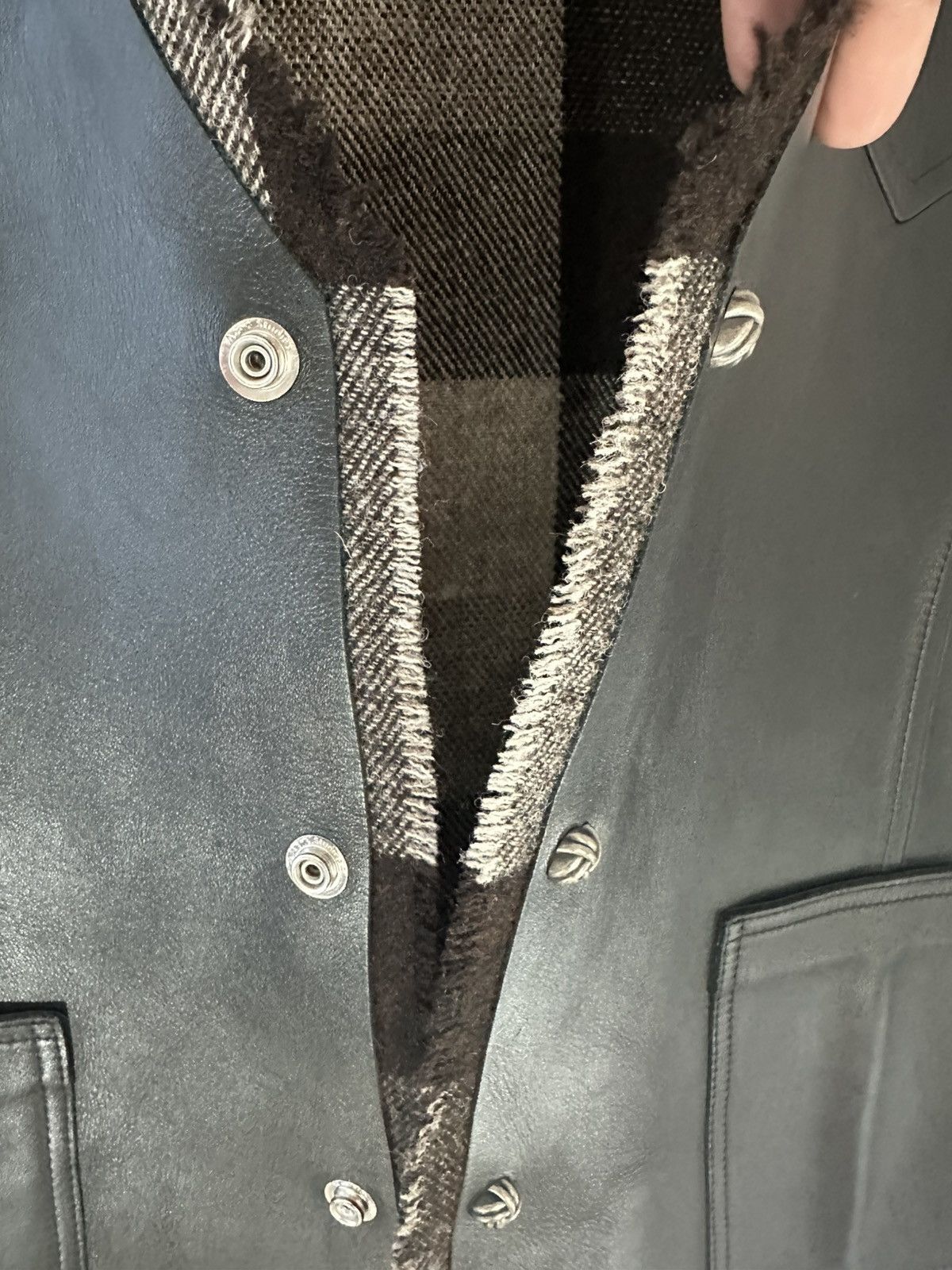 Acne Studios Acne Studios Calf Leather Vest Size US XXL / EU 58 / 5 - 12 Thumbnail