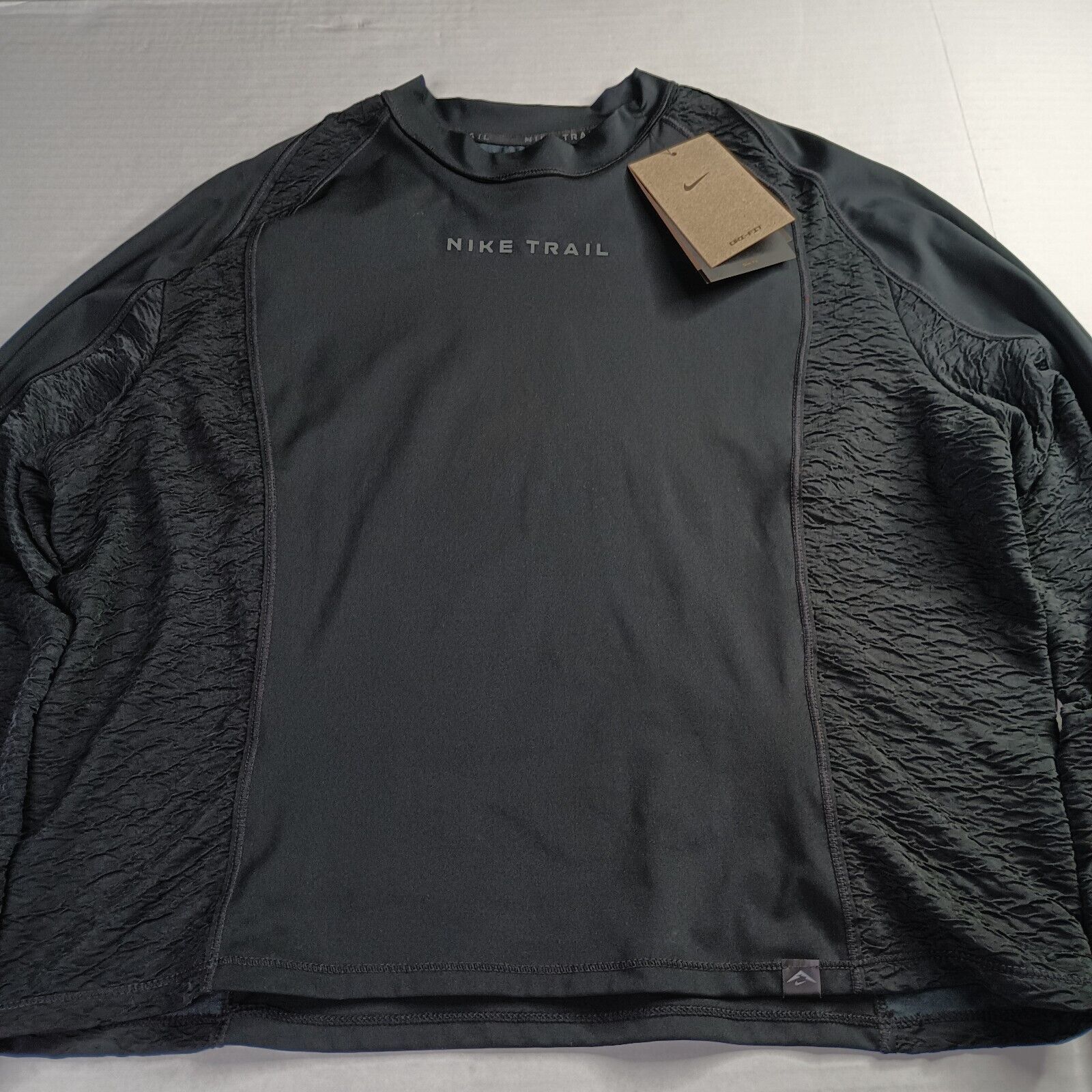 Nike Nike Trail Women's Dri-FIT Running Top Size XL XLarge Black Size XL / US 12-14 / IT 48-50 - 2 Thumbnail