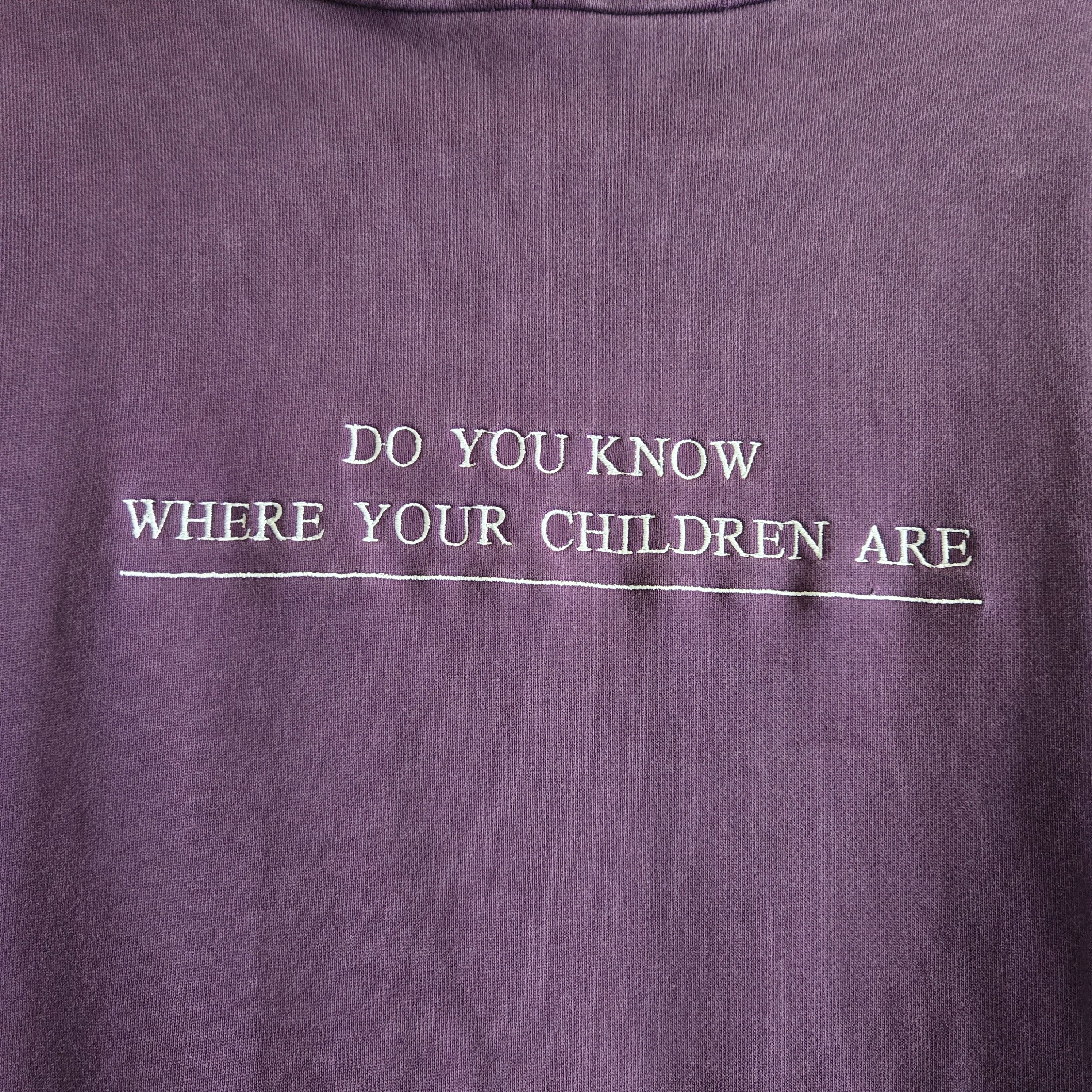 Hood By Air "Do You Know Where Your Children Are" Hoodie Size US M / EU 48-50 / 2 - 4 Thumbnail
