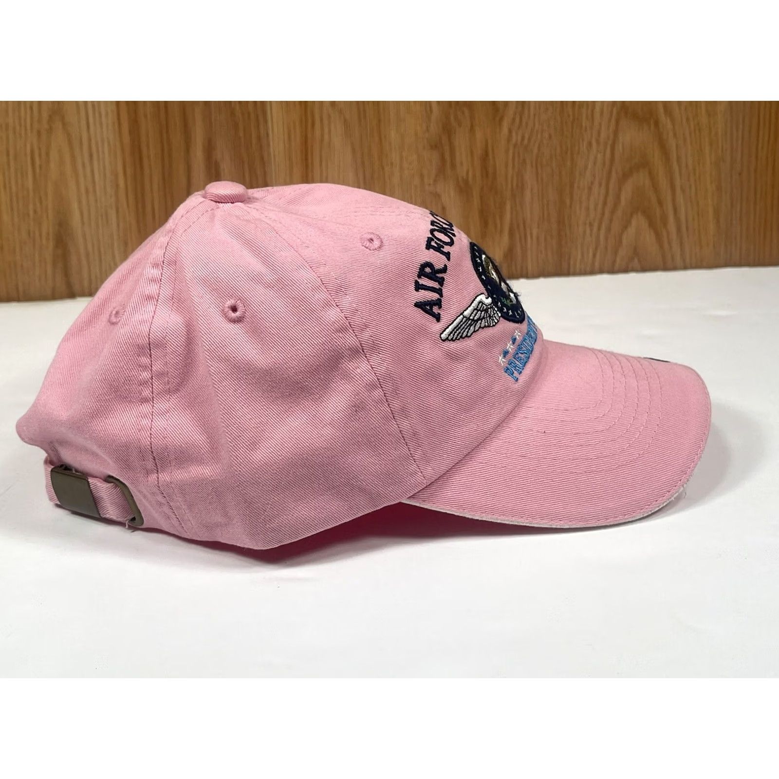 Pinko Triple Timber Air Force One Baseball Cap Pink Womens One Size Adjustable Strap Back Hat Cap Pink Size ONE SIZE - 5 Thumbnail