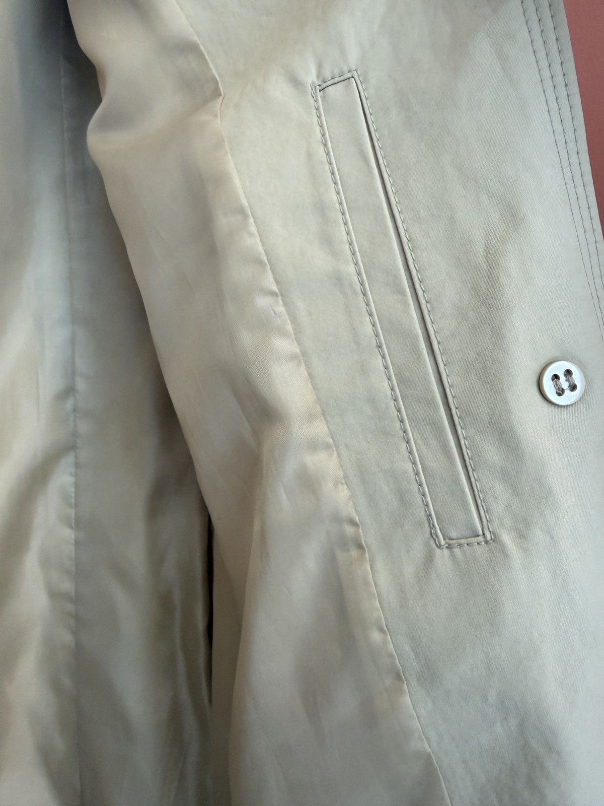 Talbots Talbots Women’s Beige Belted Button Up Classic Trench Coat Size XL / US 12-14 / IT 48-50 - 9 Thumbnail