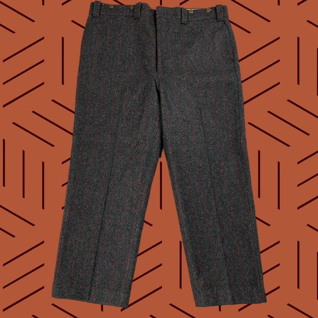Vintage VINTAGE L.L. BEAN USA Men's Wool Hunting Pants 42x29 Fall Winter Spring Gray Straight Regular EUC Size US 42 / EU 58 - 1 Thumbnail