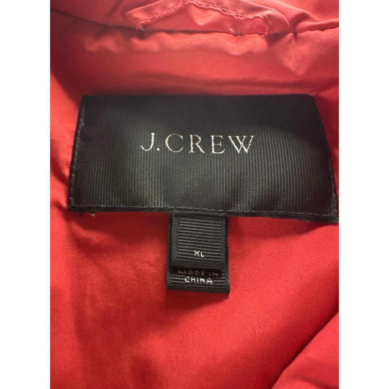 J.Crew J.CREW Snowcap Quilted Puffer Jacket Womens XL Red Down Coat Weatherproof Size XL / US 12-14 / IT 48-50 - 6 Thumbnail