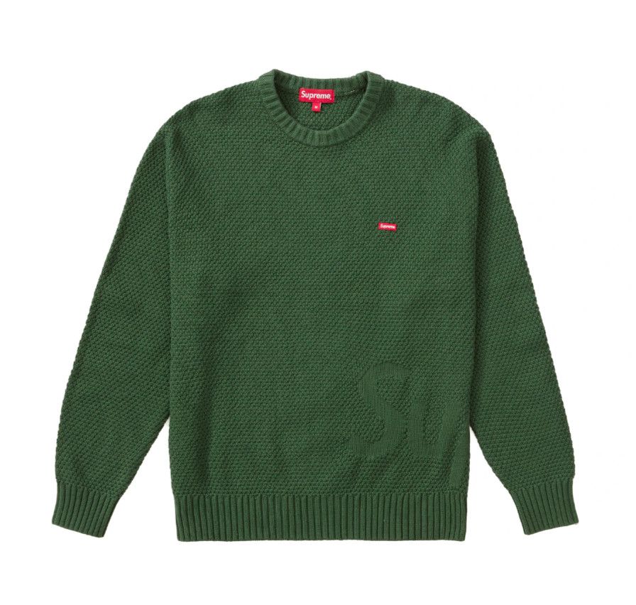 supreme Textured Small Box Sweater 最終価格】Open Knit Small Box