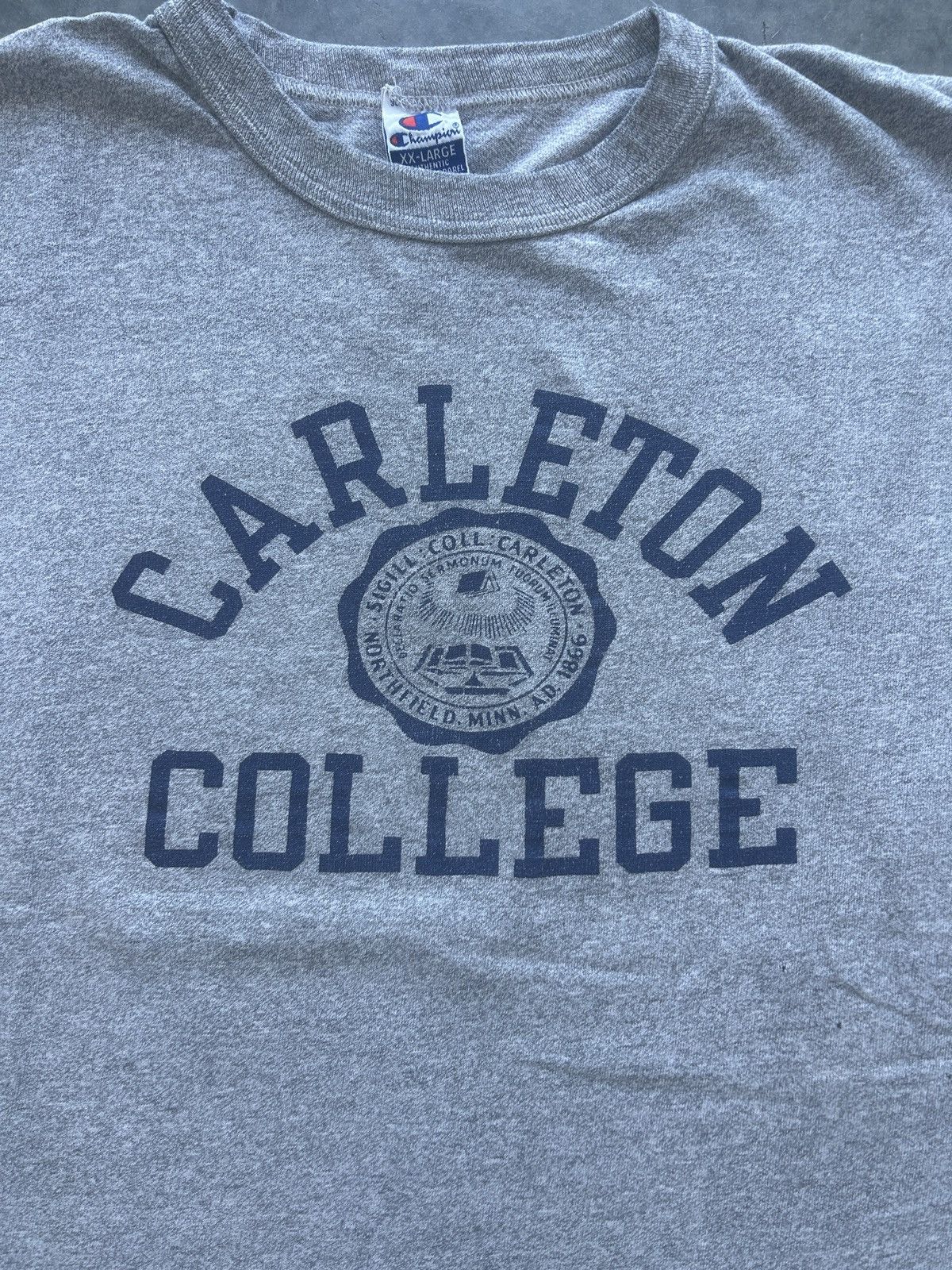 Champion × Vintage Vintage 90s Champion Carleton College Graphic Tee Size US XL / EU 56 / 4 - 3 Thumbnail