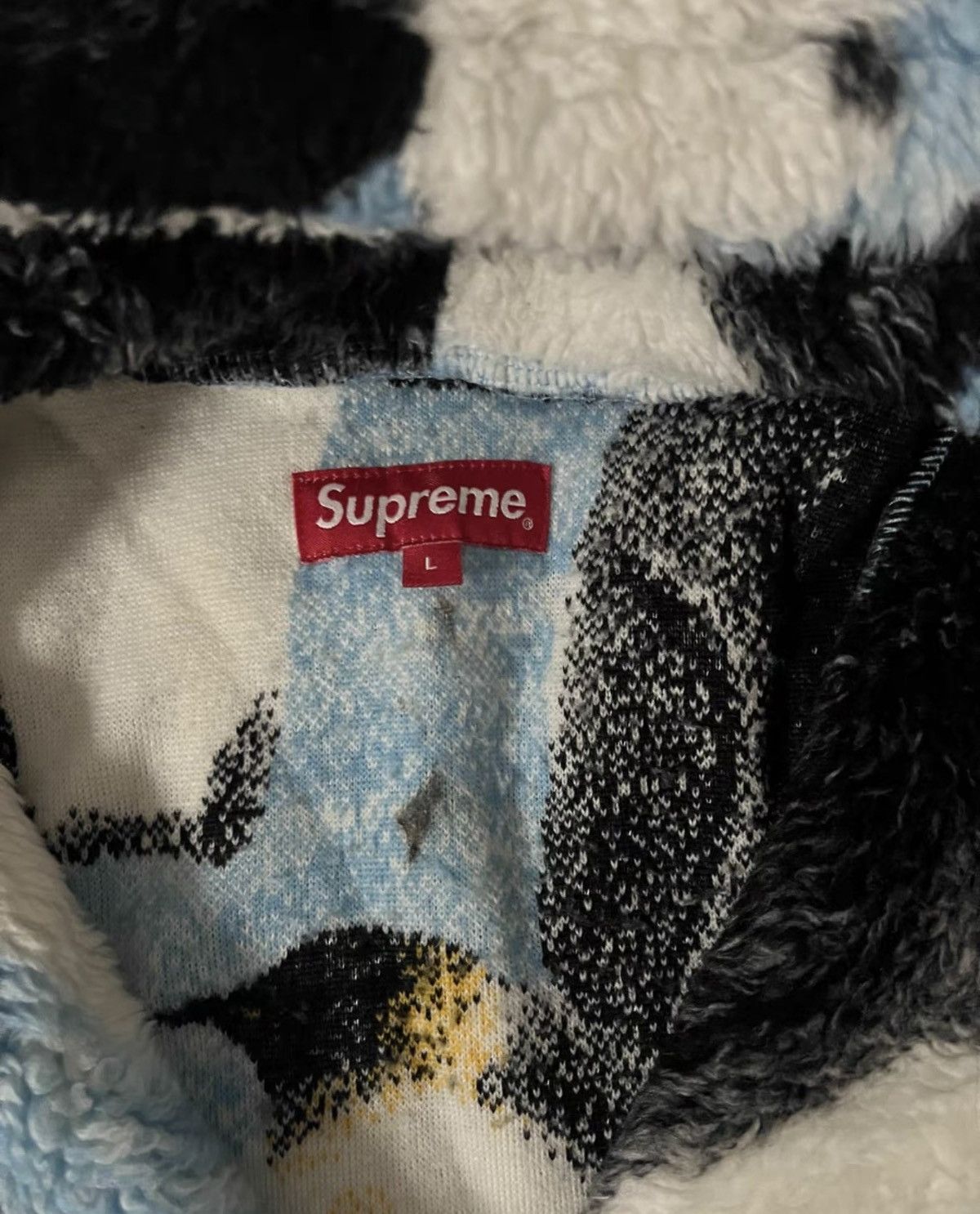 Supreme Supreme penguins hooded fleece zip up jacket blue Size US L / EU 52-54 / 3 - 3 Thumbnail