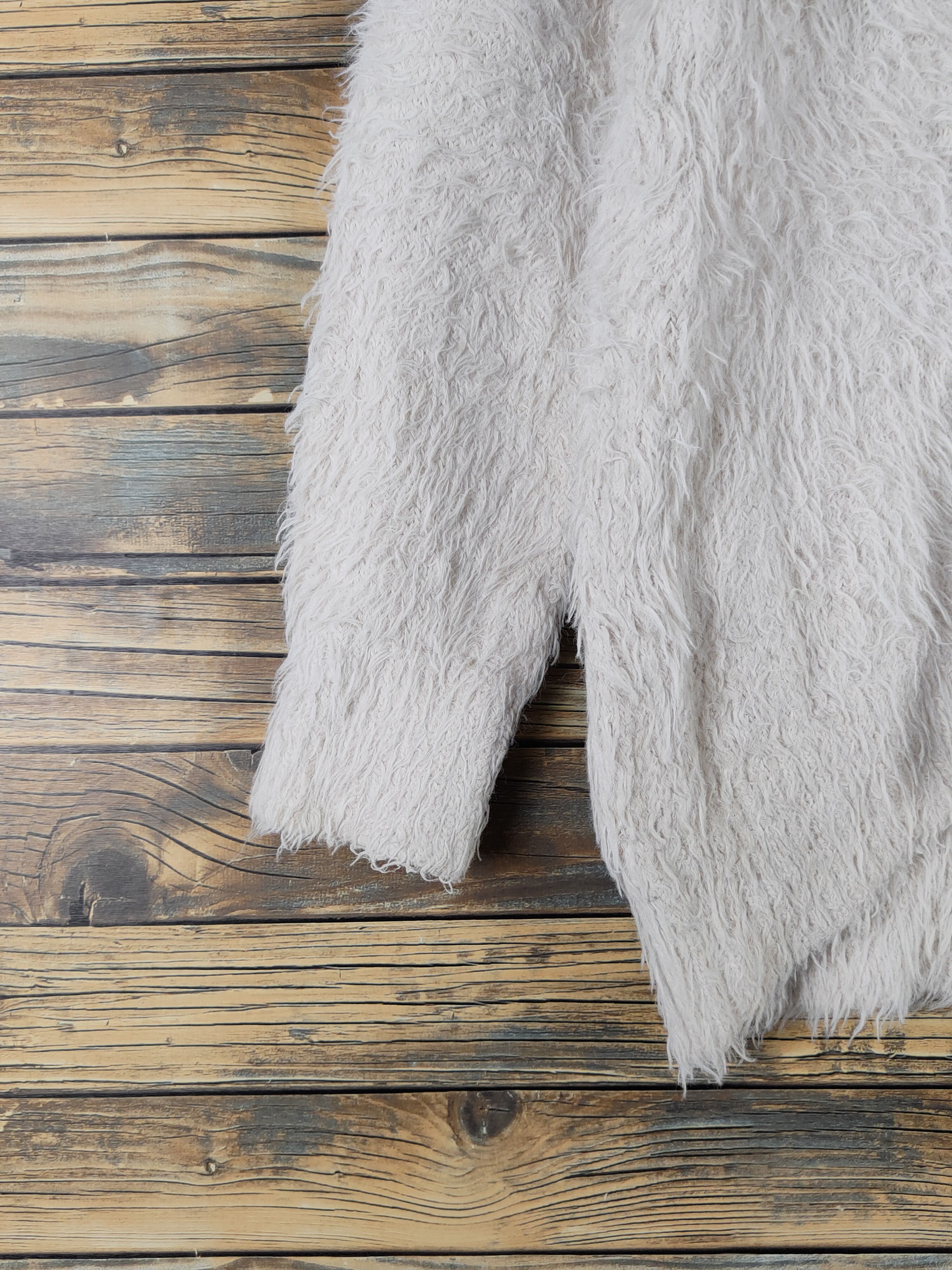 GU × Vintage GU Beige Shag Shaggy Fur Mohair Knitwear #W1945 Size M / US 6-8 / IT 42-44 - 4 Thumbnail