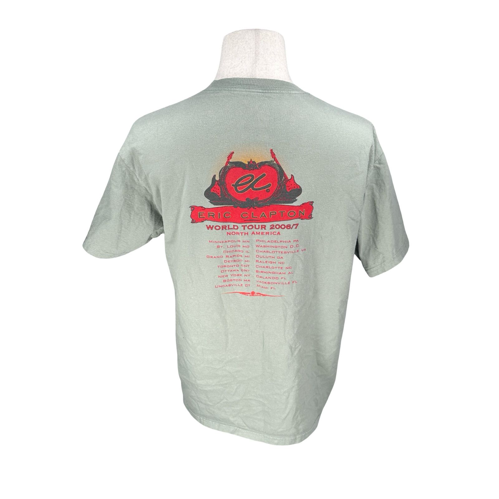 Other VTG Clapton World Tour 2006 2007 T-Shirt Men’s Large Green Size US L / EU 52-54 / 3 - 5 Thumbnail