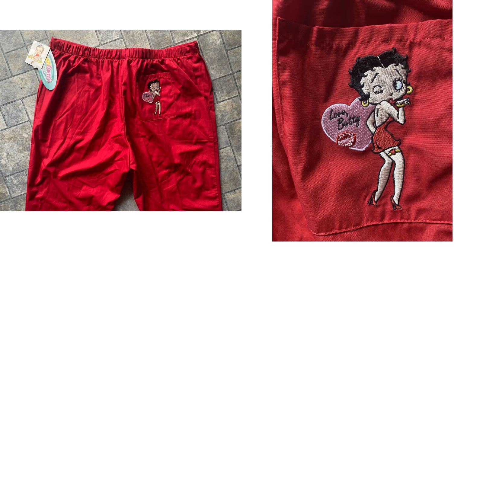 Cherokee NWT Cherokee Tooniforms Betty Boop Red Scrubs Pants Women’s XL Size 40" / US 18 - 10 Thumbnail