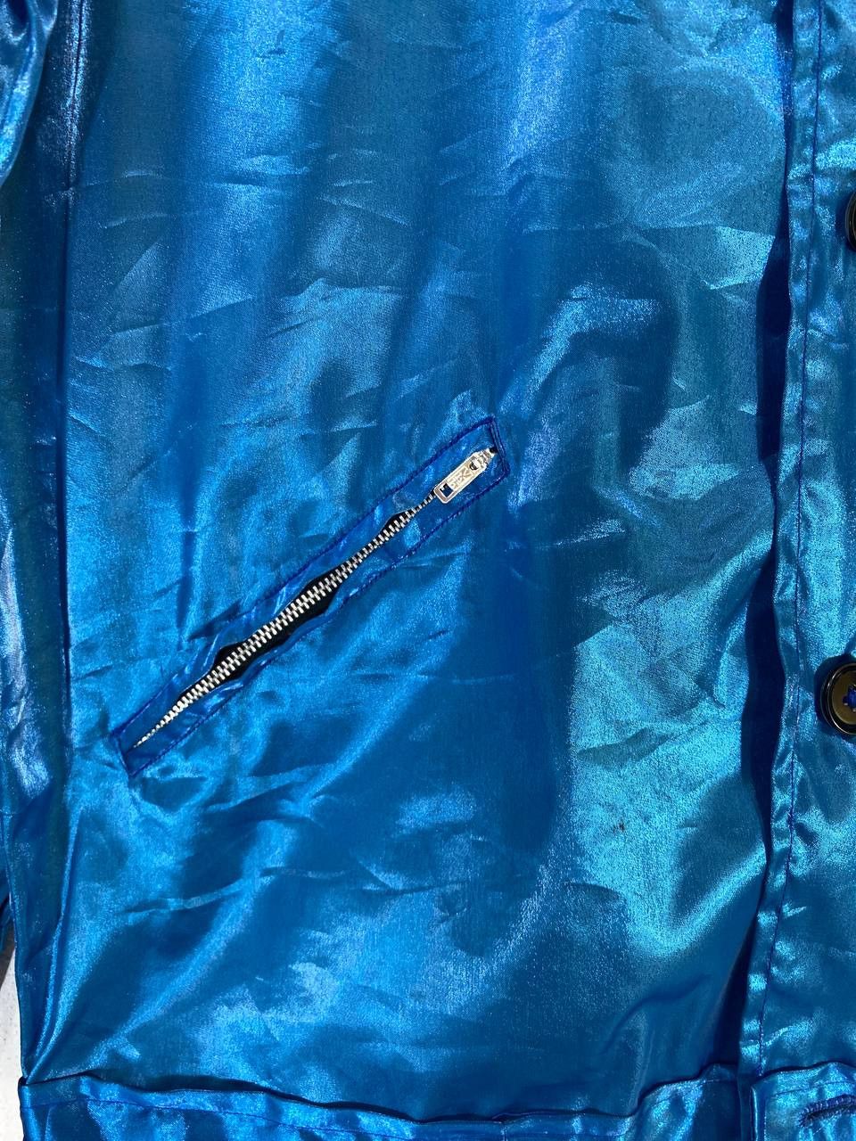 Vintage vintage artex specially made blue satin jacket nice design Size US M / EU 48-50 / 2 - 3 Thumbnail