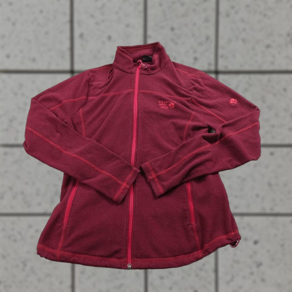 Mountain Hardwear VINTAGE Mountain Hardwear Jacket Womens M Red Full Zip Fleece Outdoor Hiking Top Size M / US 6-8 / IT 42-44 - 1 Thumbnail