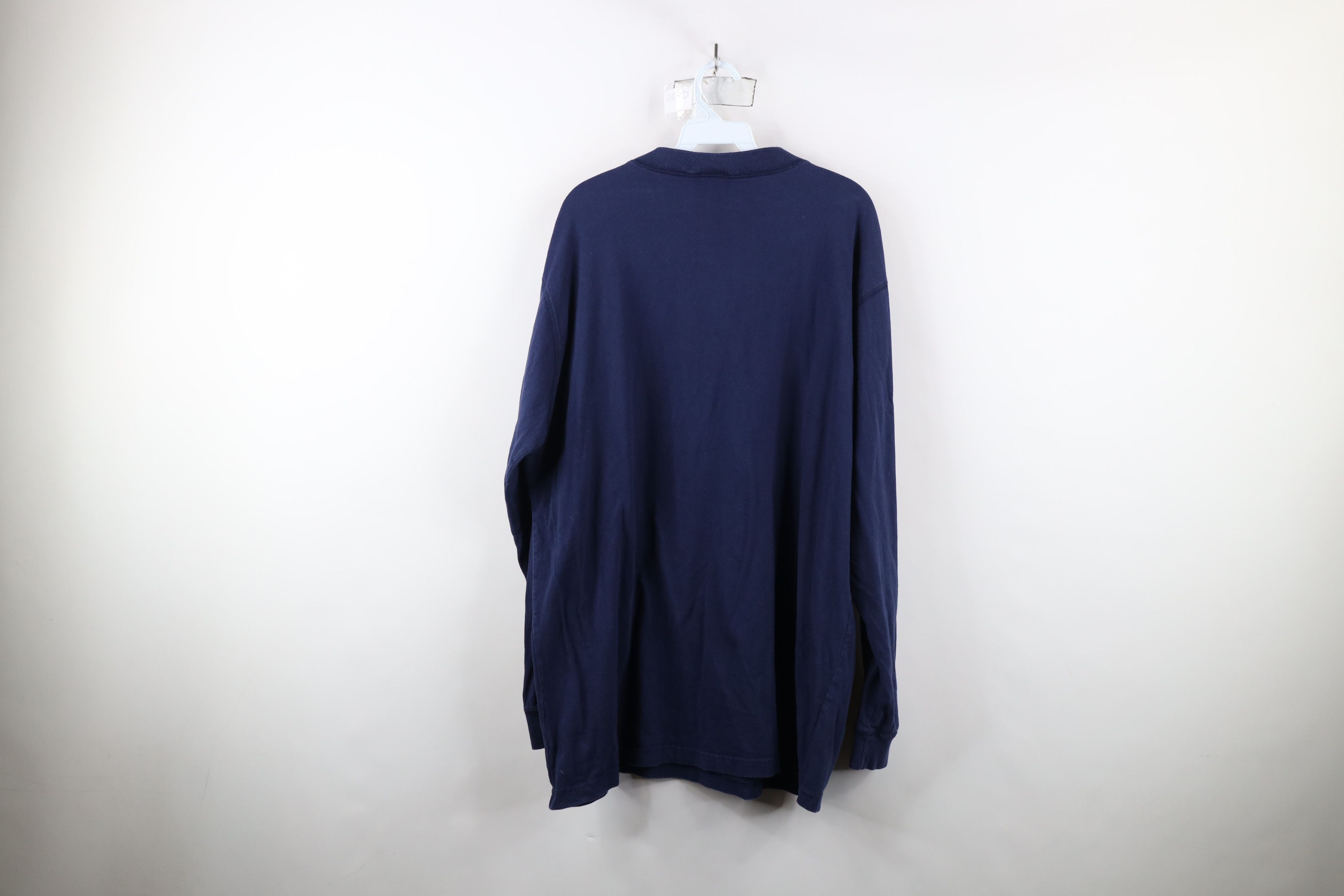 Vintage Vintage 90s Streetwear Blank Long Sleeve Henley T-Shirt Size US XL / EU 56 / 4 - 12 Thumbnail