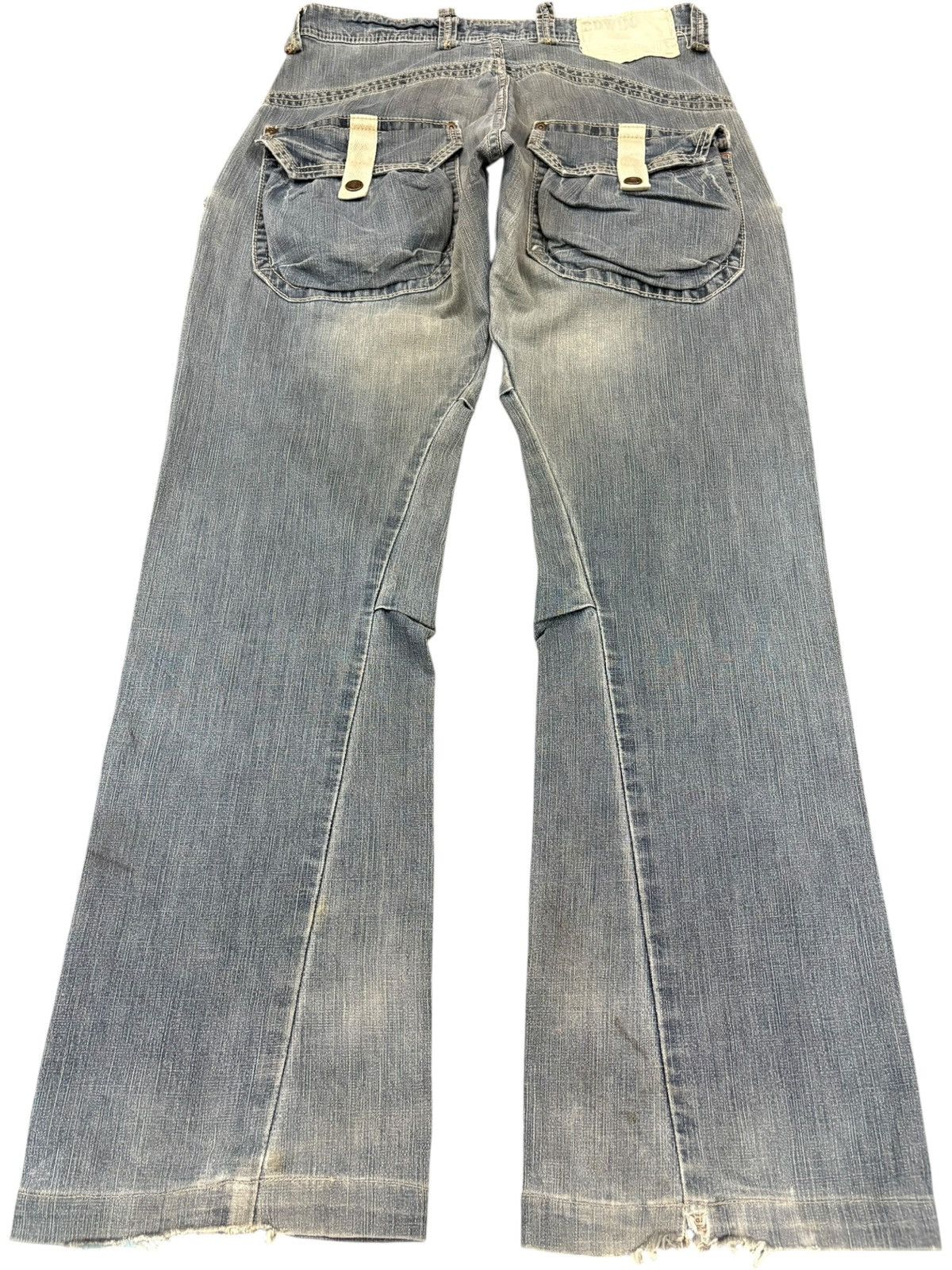 Edwin Exclusive Vintage Edwin XV Flare Cargo Bush Pants Size US 31 - 2 Thumbnail