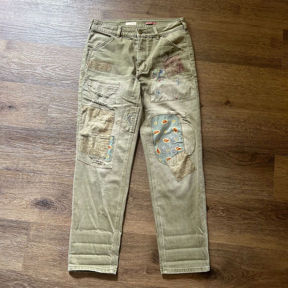 Anthropologie Patched Pilcro Stretch Denim Size 28" / US 6 / IT 42 - 1 Thumbnail