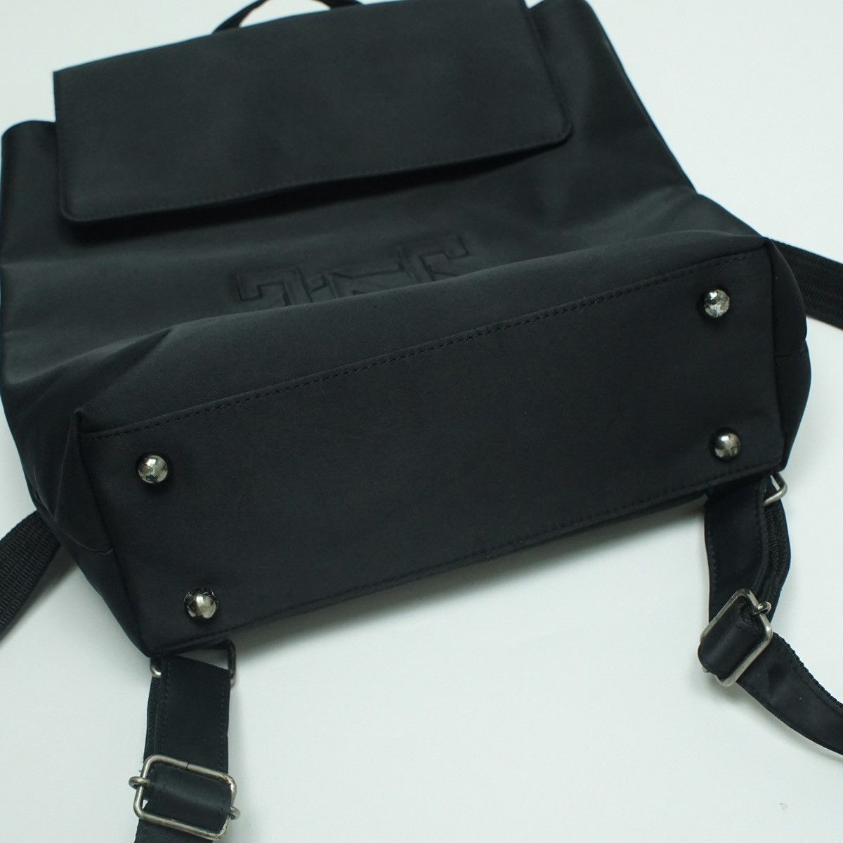 Jean Paul Gaultier *NoTariff Jean Paul Gaultier Debossed Big Logo Backpack Size ONE SIZE - 8 Thumbnail