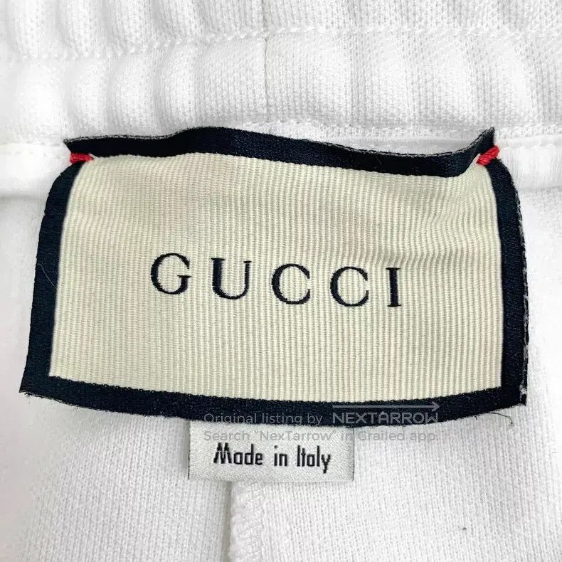 Gucci Gucci Size L White logo cherry pattern elastic waist leg ca Size 24" / US 00 / IT 34 - 6 Thumbnail