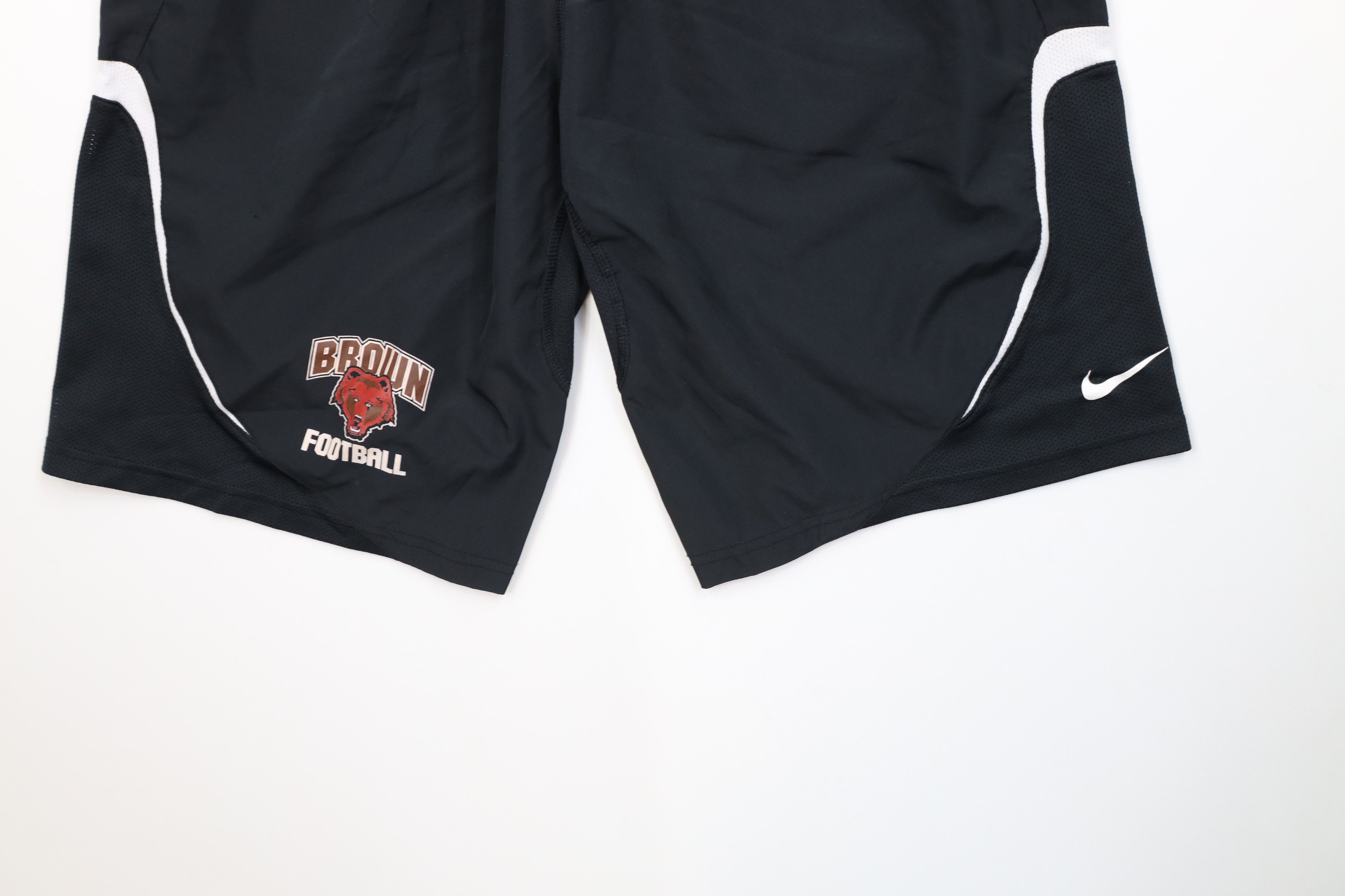 Nike Nike Issued Brown University Football Shorts Black Polyester Size US 30 / EU 46 - 4 Thumbnail