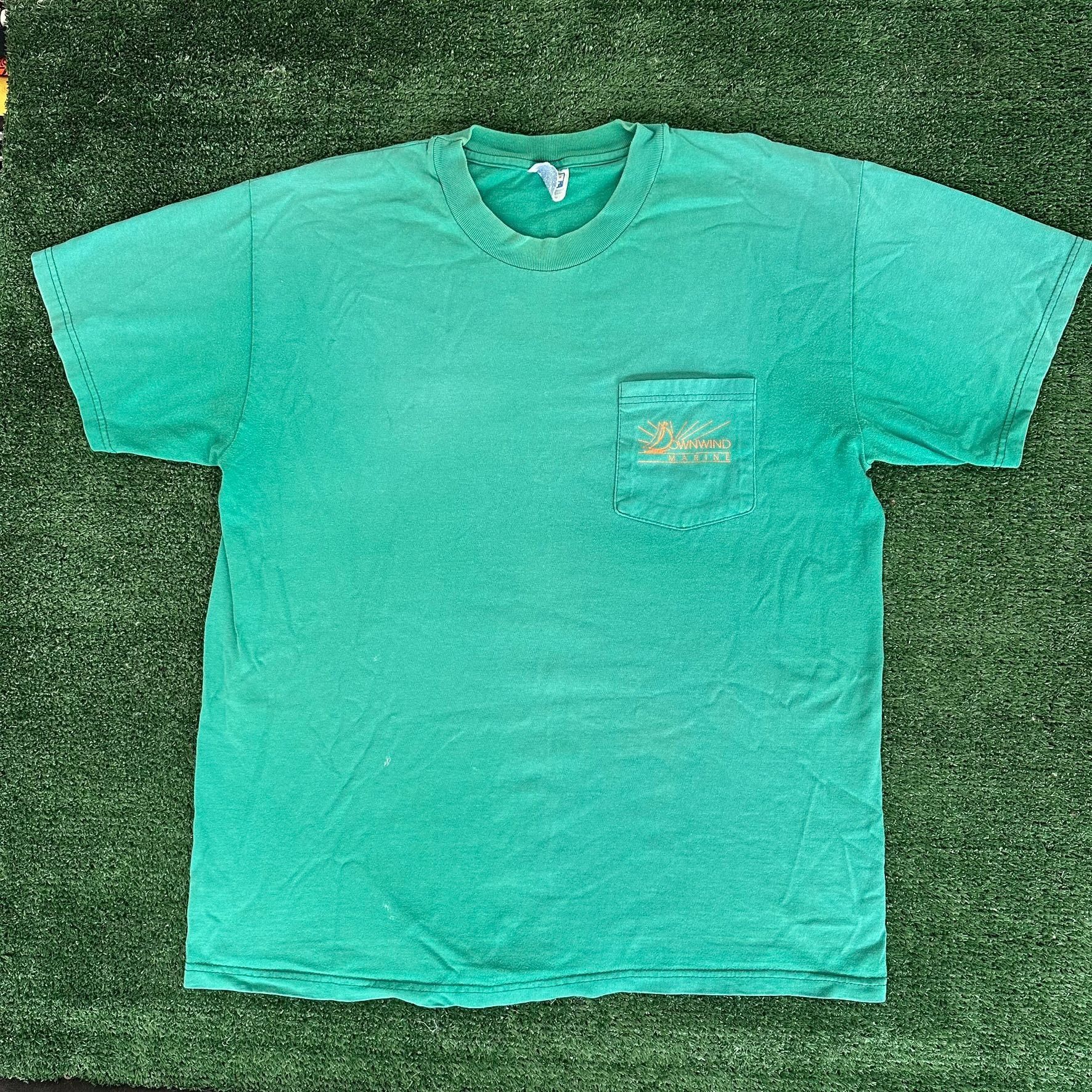 Hanes Vintage Y2K San Diego Sailboat T-Shirt Surf Preppy Nautical Size US L / EU 52-54 / 3 - 3 Thumbnail