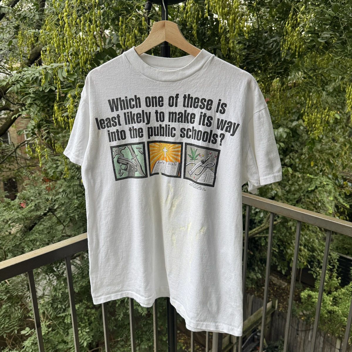 Vintage Gun Drugs God Public Schools Shirt ERD Grunge Thrashed Faded Size US L / EU 52-54 / 3 - 15 Thumbnail
