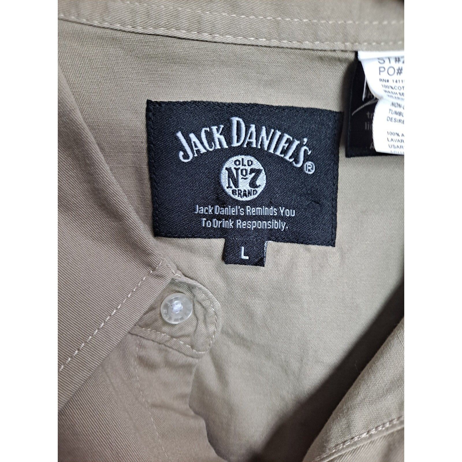 Other Jack Daniels Button Up Shirt Embroidered Logo Long Sleeve Wo Size US L / EU 52-54 / 3 - 6 Thumbnail