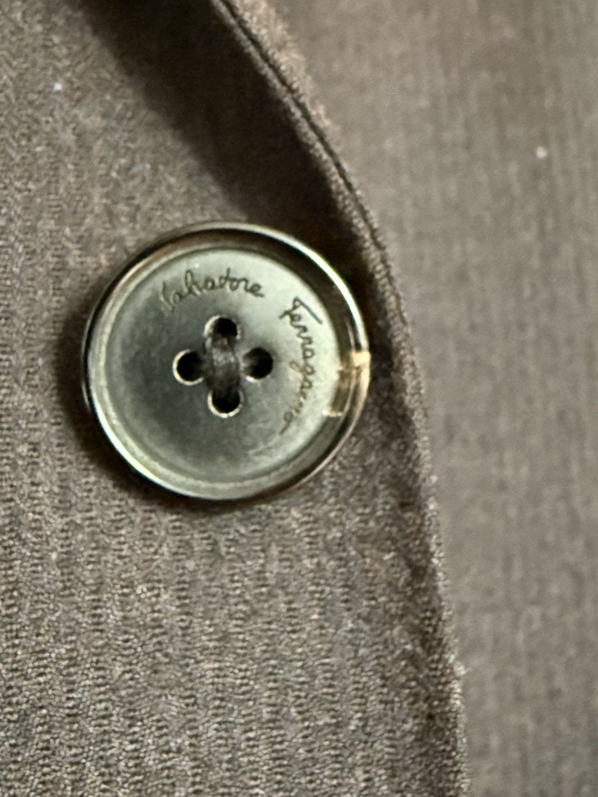 Salvatore Ferragamo Ferragamo brown/grey blazer 38 Size 38R - 2 Thumbnail