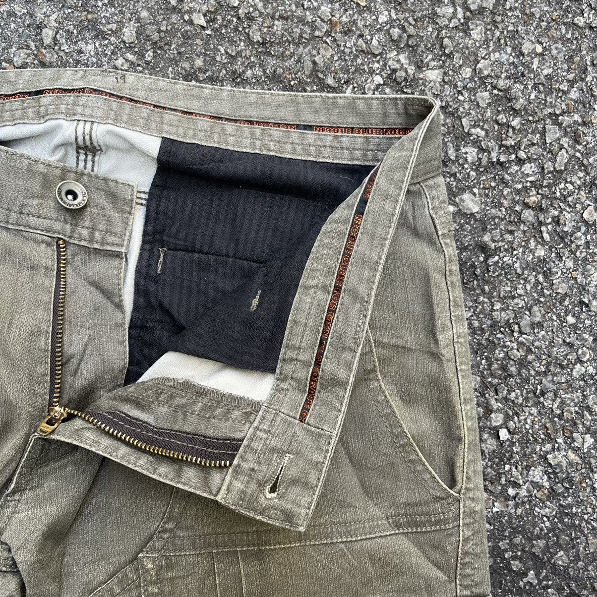 Japanese Brand Flared Cargo Multi Pocket Nicole Club Low Rise Boot Cut Pant Size US 30 / EU 46 - 6 Thumbnail